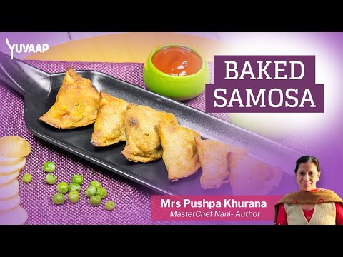 Whole Wheat Baked Samosa - स्वास्थ्यवर्धक बेक्ड समोसा Recipe | Quick &amp; Easy Energy Boosting Snack