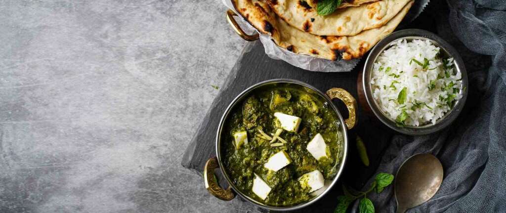 Delicious Palak Tofu: A healthy, plant-based dish with spinach and tofu for nourishment.