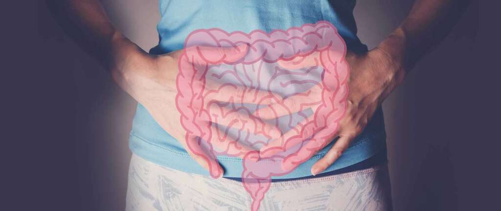 Allergies and gut health illustration showing the connection between gut healing and allergy improvement.