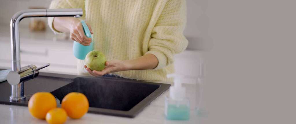 Homemade Organic Vegetable and Fruit Spray for Pesticide Removal and Freshness