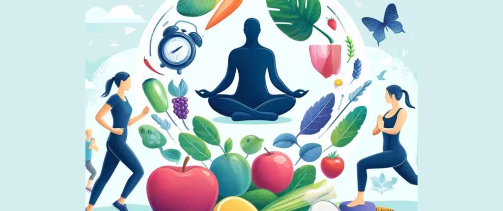 Sustainable weight loss concept promoting healthy, long-term lifestyle changes.